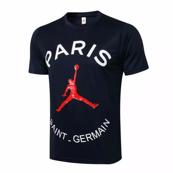 Trainingsshirt Paris Saint Germain 2021-22 Schwarz Rote Fussballtrikots Günstig